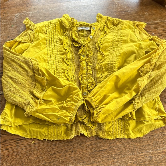 We the Free Masai Mar Cropped Blouse size Small - Picture 5 of 7